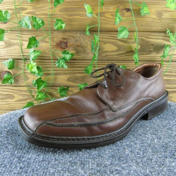Structure  Men Derby Oxfords‎ Shoes Brown Leather Lace Up Size 43 Medium - Picture 1 of 9